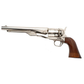 Réplique 1860 Army Laiton Nickelé Cal 44 PN