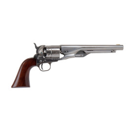 Réplique 1860 Army acier gravé cal 44 PN poignée en bois verni noir