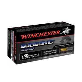 Balles 22LR Subsonic 42gr HP x50
