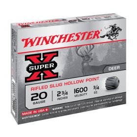 Balles 20/70 Super-X Slug Rifled HP 21g x5