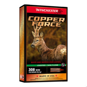 Balles 308Win Cooper Force Lead Free 125gr x20