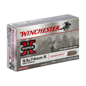 Balles 9.3x74R Super X Power Point 286gr x20
