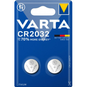 Piles lithium CR2032 blister x2