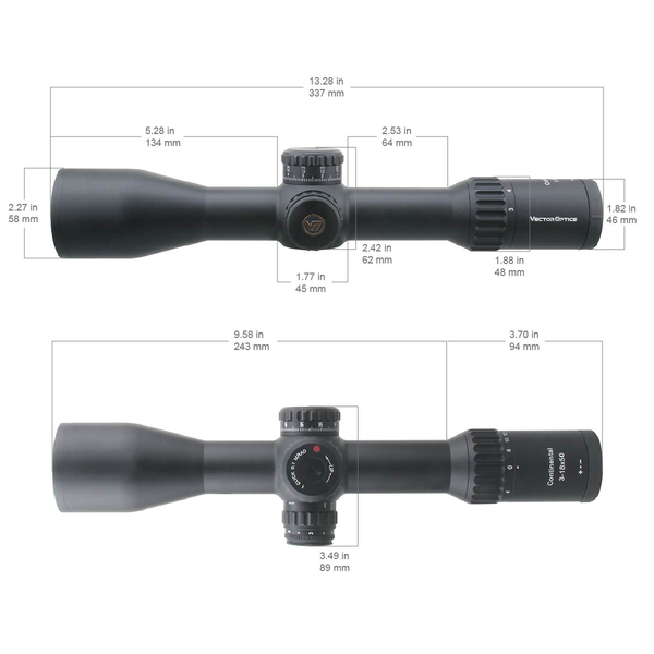 Lunette Continental X6 3-18x50 FFP 34mm VCT — vue 9