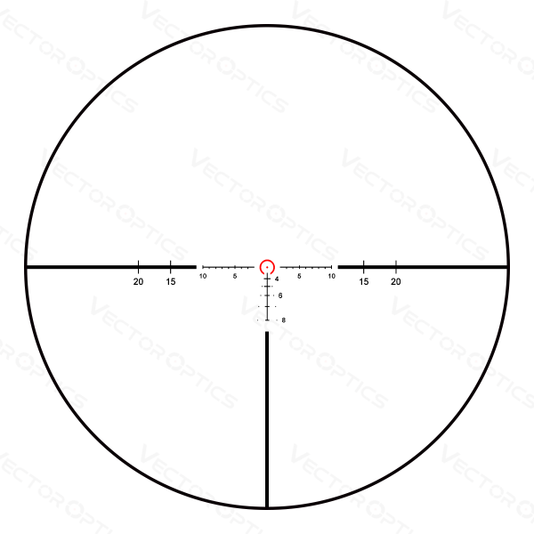 Lunette Continental X6 1-6x24 SFP Ret Tactical BDC — vue 2
