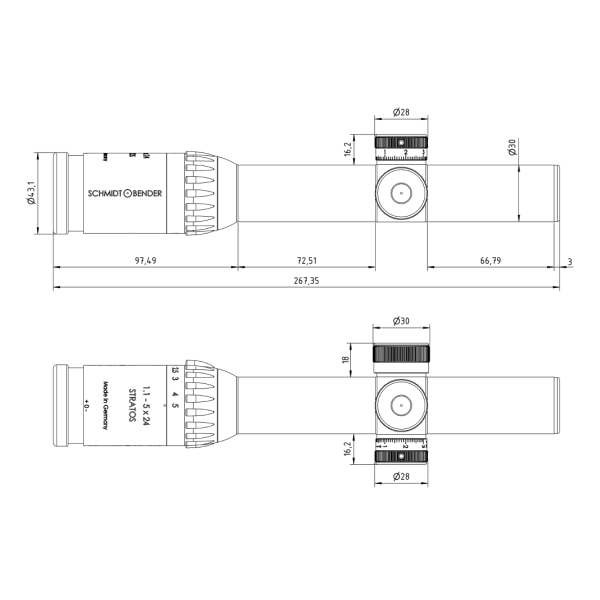 Lunette Stratos LM FD0 1.1-5x24 — vue 3