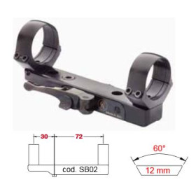 Montage amovible 12mm colliers gaucher