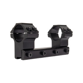 Montage monobloc 2 colliers 25.4mm H 21mm rail 11mm