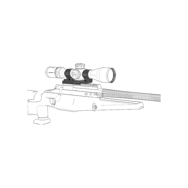 Montage monobloc Picatinny 34mm haut 0MOA — vue 9