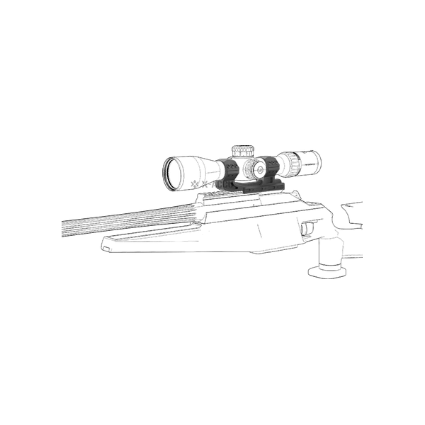 Montage monobloc Picatinny 34mm haut 0MOA — vue 10