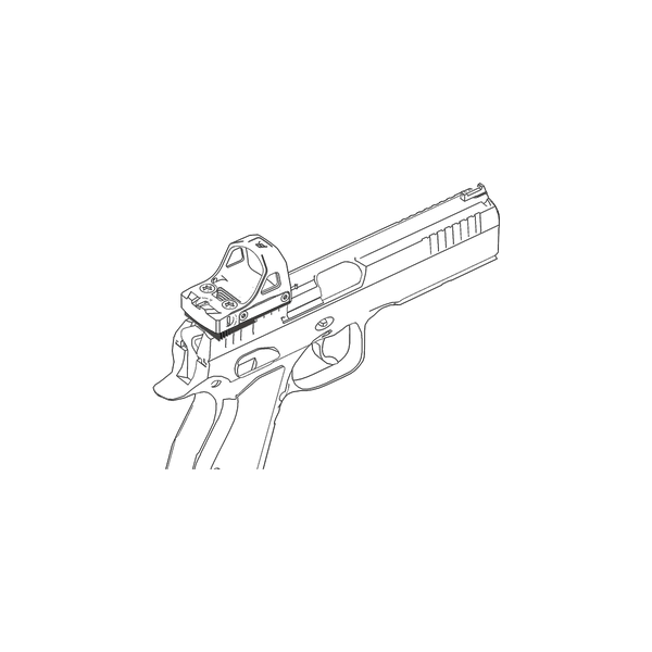 Platine pour point rouge CZ Shadow — vue 9