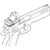 Platine pour point rouge CZ Shadow — vue 9