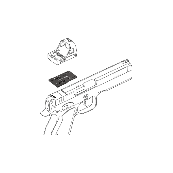 Platine pour point rouge CZ Shadow — vue 10
