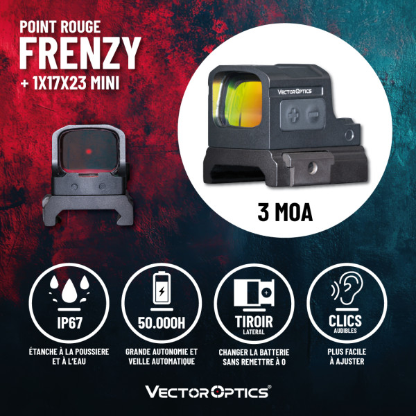 Point rouge Frenzy + 1x17x20 Mini — vue 2