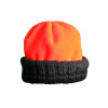 Bonnet polaire reversible vert/orange fluo — vue 3