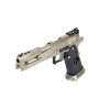 Pistolet airsoft GBB AW Custom HX2201 IPSC Split Silver gaz culasse mobile