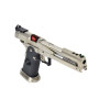 Pistolet airsoft GBB AW Custom HX2201 IPSC Split Silver gaz culasse mobile — vue 4