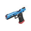 Pistolet airsoft GBB AW Custom HX1005 Split Blue — vue 5
