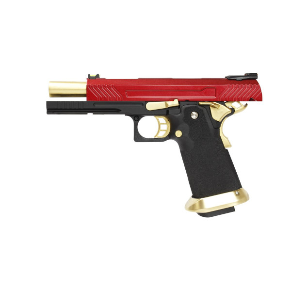 Réplique airsoft pistolet gaz GBB AW Custom HX1104 Full Red — vue 2