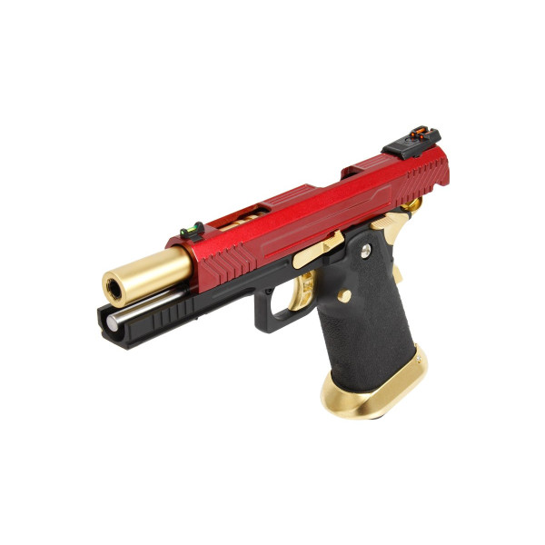 Réplique airsoft pistolet gaz GBB AW Custom HX1104 Full Red — vue 4