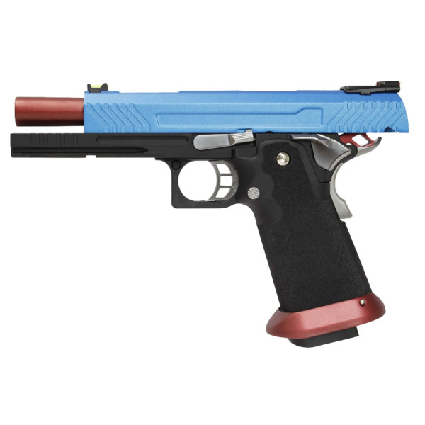 Réplique pistolet airsoft GBB AW Custom HX1105 Full Blue — vue 4