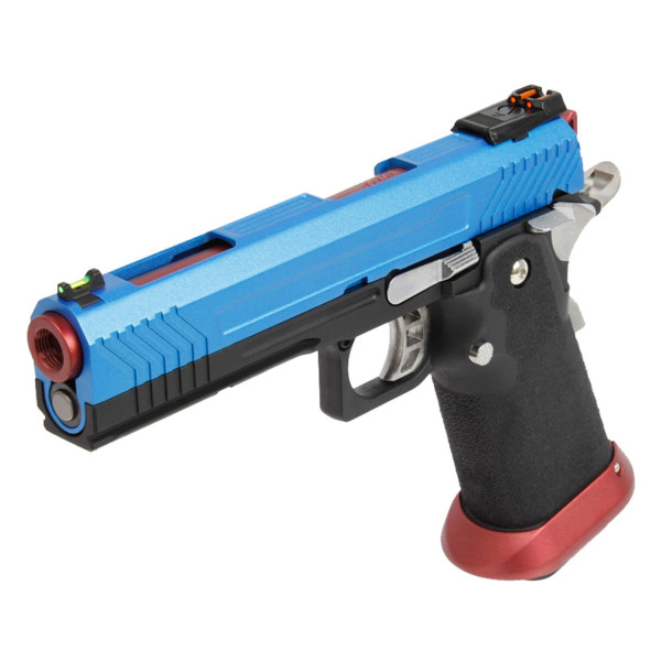 Réplique pistolet airsoft GBB AW Custom HX1105 Full Blue — vue 5