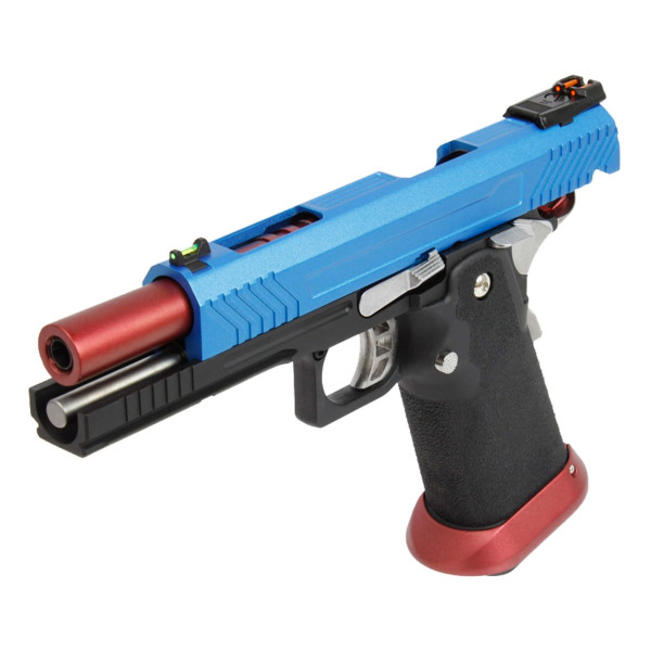 Réplique pistolet airsoft GBB AW Custom HX1105 Full Blue — vue 6