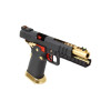 Réplique de poing airsoft gaz GBB AW Custom HX2002 Full Black & Gold