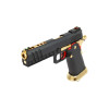 Réplique de poing airsoft gaz GBB AW Custom HX2002 Full Black & Gold — vue 3