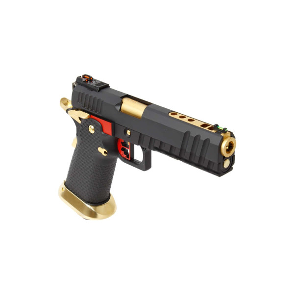 Réplique de poing airsoft gaz GBB AW Custom HX2002 Full Black & Gold — vue 5