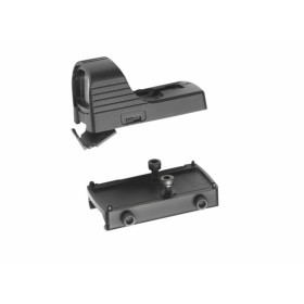 Point rouge micro ASG visée électronique compacte rail Picatinny Weaver airsoft