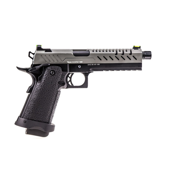 Réplique GBB gaz Hi-Capa 5.1 Noir et Gris 1,0 J Vorsk — vue 4