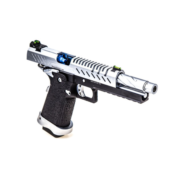 Réplique GBB airsoft Hi-Capa 5.1 Vorsk Noir et Chrome 1,0 J — vue 3