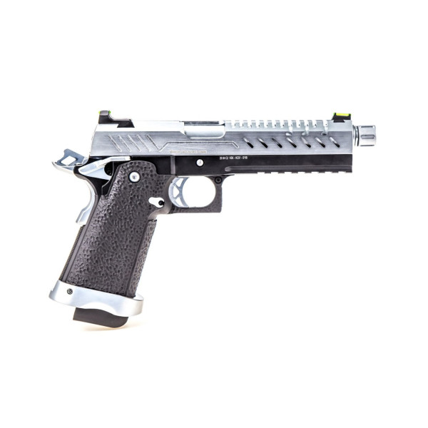 Réplique GBB airsoft Hi-Capa 5.1 Vorsk Noir et Chrome 1,0 J — vue 4