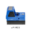Point rouge mini solaire Tactical OPS boîtier bleu — vue 3