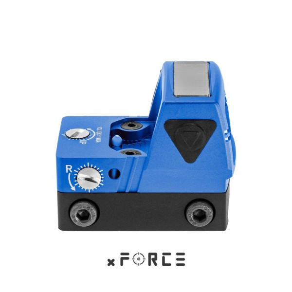 Point rouge mini solaire Tactical OPS boîtier bleu — vue 4