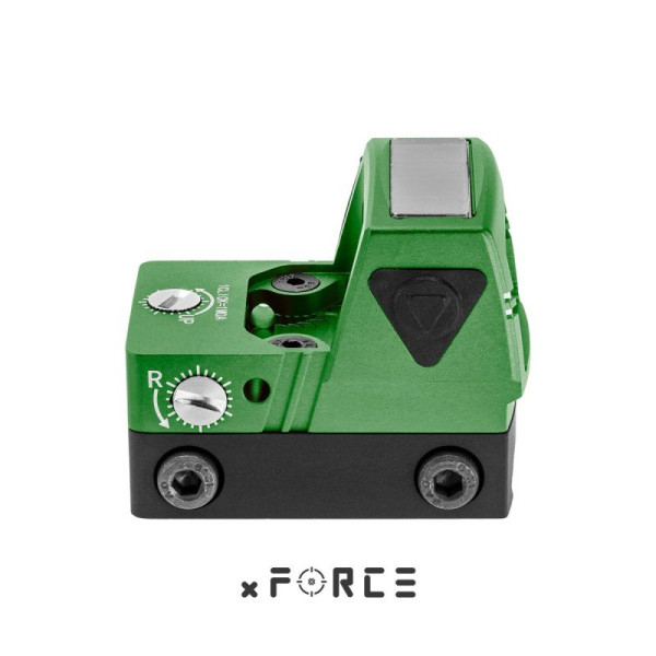 Point rouge mini solaire réticule vert Tactical OPS — vue 3