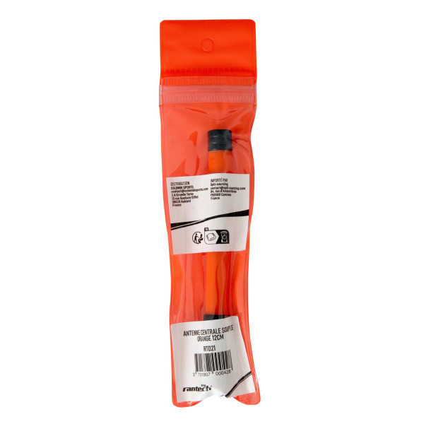 Antenne centrale souple Rantech orange 12 cm pour collier GPS chien — vue 2