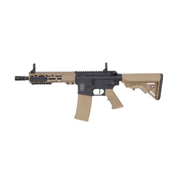 Réplique longue airsoft Specna Arms SA-F08 FLEX BLDC HAL G2 Tan et Noire 6mm — vue 3