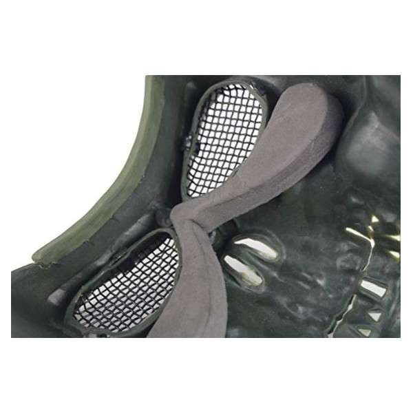 Demi-masque de protection faciale grillage Skull Tactical OPS Olive Drab — vue 3
