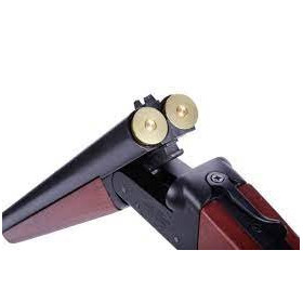 Fusil à gaz airsoft double canon bois court Tactical OPS — vue 2