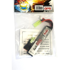 Batterie Li-Po 7,4V 900mAh format 2x551890P Tactical OPS — vue 2