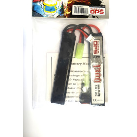 Batterie Li-Po 7,4V 1300mAh Twin Tactical OPS 2x7520100P — vue 2