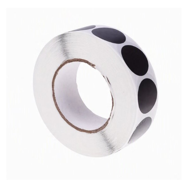 Gommettes adhésives noires 19 mm Powair lot de 2000 pastilles pour cibles de tir — vue 2