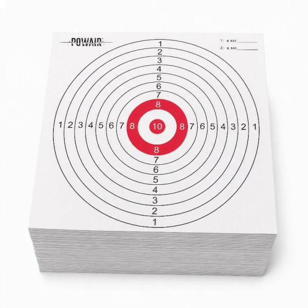 Cibles papier 14x14 cm rouges Powair lot de 100 — vue 2