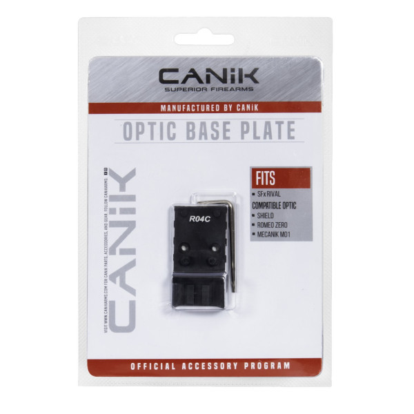 Platine d'adaptation point rouge Canik R04C pour pistolet SFX Rival