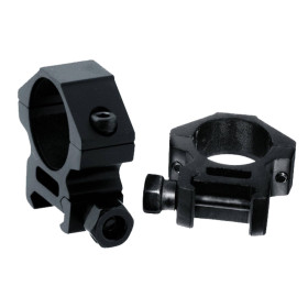 Colliers de montage RTI Optics 25.4 mm sur rail 21 mm à serrage écrou
