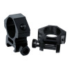 Colliers de montage RTI Optics 25.4 mm sur rail 21 mm à serrage écrou