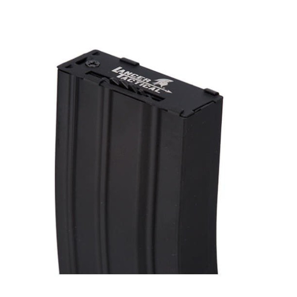 Chargeur hi-cap métal 300 billes Lancer Tactical pour M4 AEG
