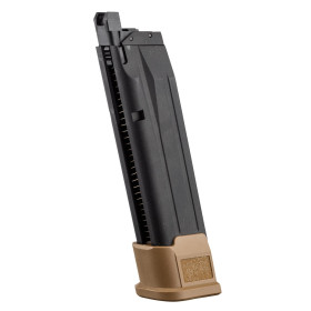 Chargeur gaz Sig Sauer ProForce M17 disponible en coloris Tan/Beige et Noir – Tan/Beige